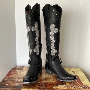 New Old Gringo Claire Tall 18” Black size 7.5